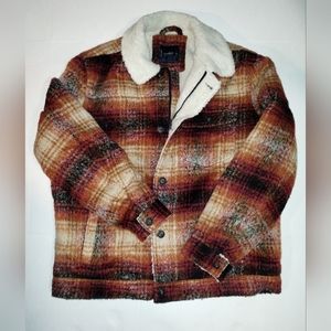Lucky Brand faux shearling trucker jacket XL Mens